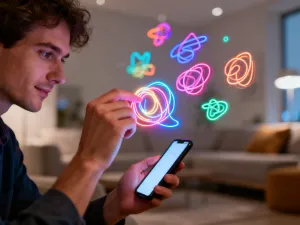 Kobieta notująca w aplikacji na laptopie przy uporządkowanym biurku, co ilustruje efektywną pracę z Evernote.